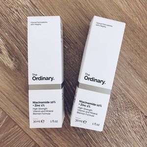 NEW (2x) The Ordinary Niacinamide 10% + Zinc 1%